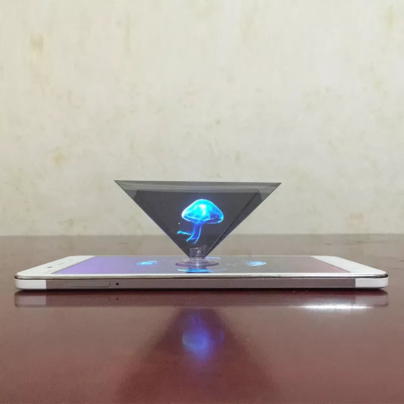 Proiettore Display Olografica 3D con Supporto Video Universale per Smartphone