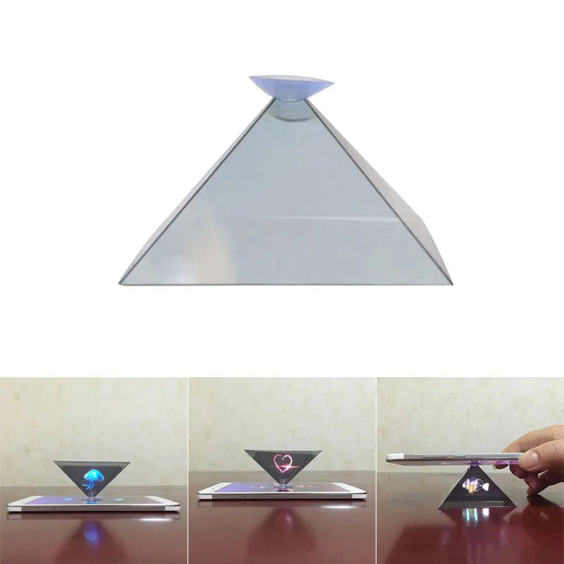 Proiettore Display Olografica 3D con Supporto Video Universale per Smartphone