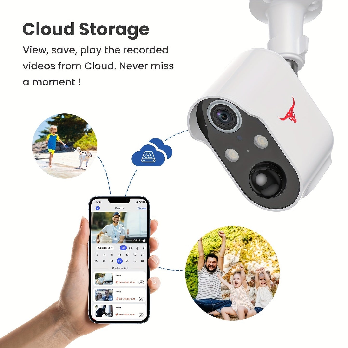 Telecamera AI Wireless Alimentata a Energia Solare con Visione Notturna