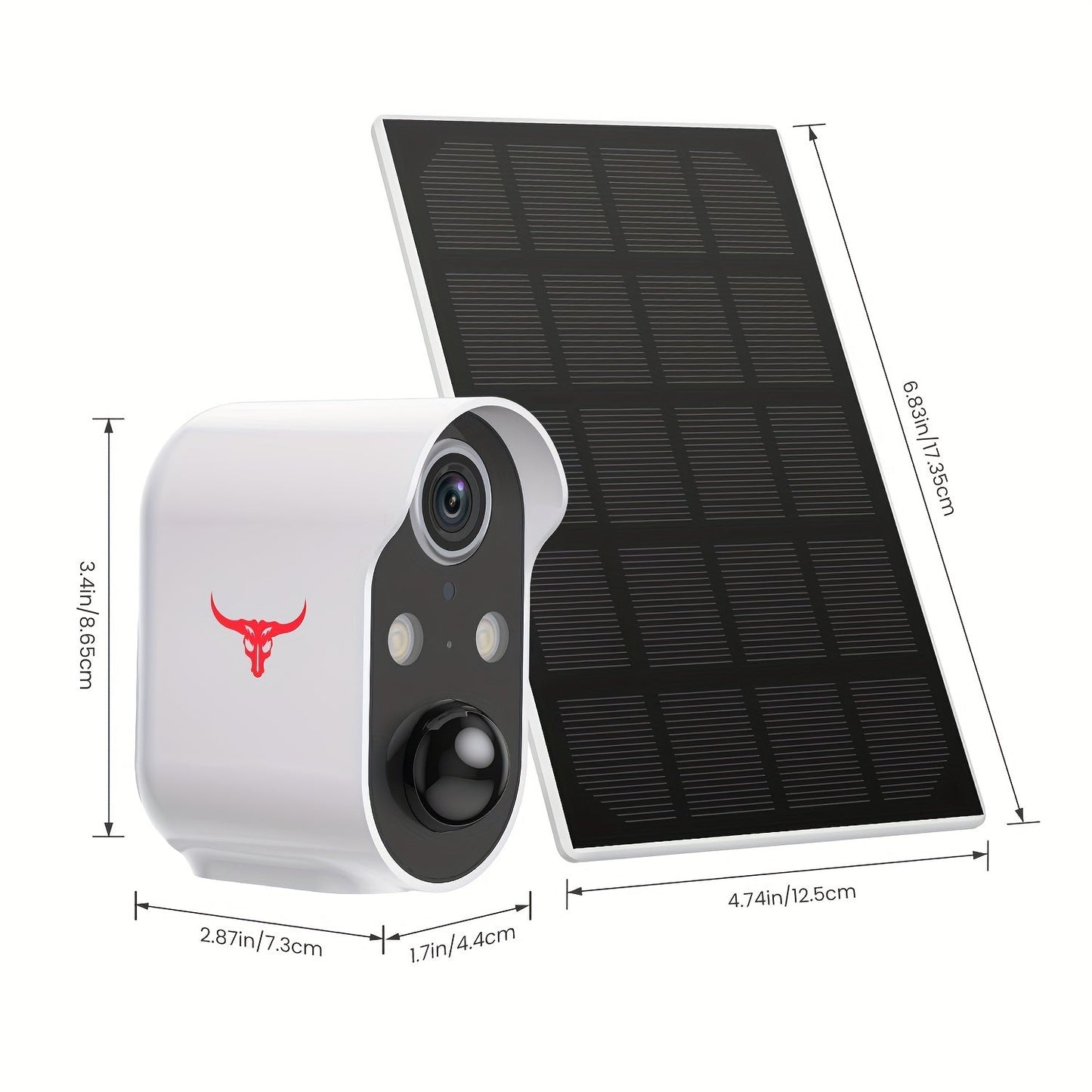 Telecamera AI Wireless Alimentata a Energia Solare con Visione Notturna