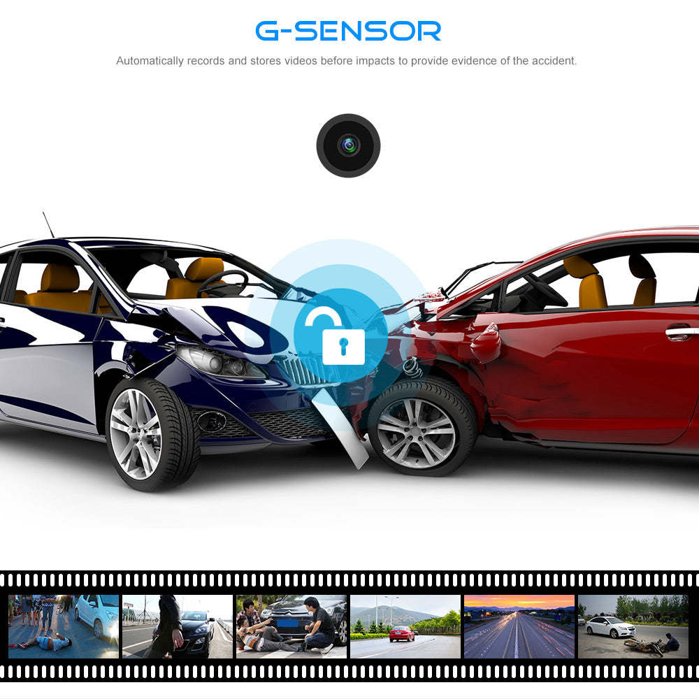 Cameră de bord Black Box 1080P cu G-Sensor